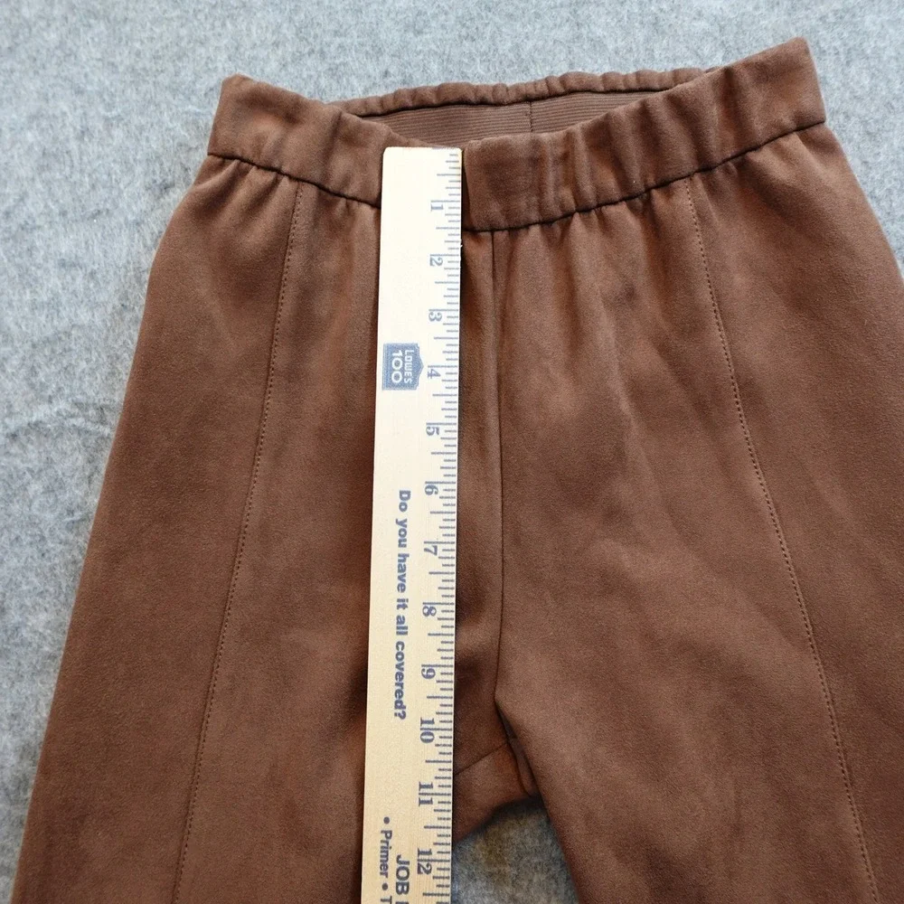 BCBG MaxAzria Pants Womens Extra Small Brown Faux Suede Leggings Skinny Pull‎ On